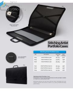 Foto Tas Penyimpanan membawa Karya seni lukis Bantex 8008 Artist Portfolio Cases A2 Black merek Bantex