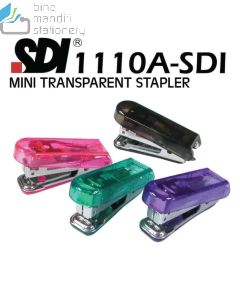 Katalog brosur image atk Stapler misalnya SDI 1110A Mini Stapler No.10 Transparent Alat Jepret Kertas