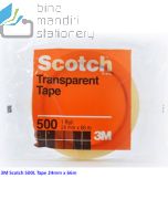 Katalog 3M Scotch harga murah & terjangkau, Image ATK Sekolah SIPLAH 3M Scotch 500 Tape 24mm x 66m harga normal 28000 di Distributor ATK Bina Mandiri Stationery