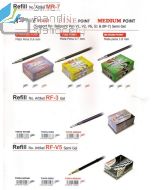 Katalog peralatan kantor Snowman RF-3 Refill Ballpoint V-3 Red Isi Pena Tinta Merah dan gambarnya